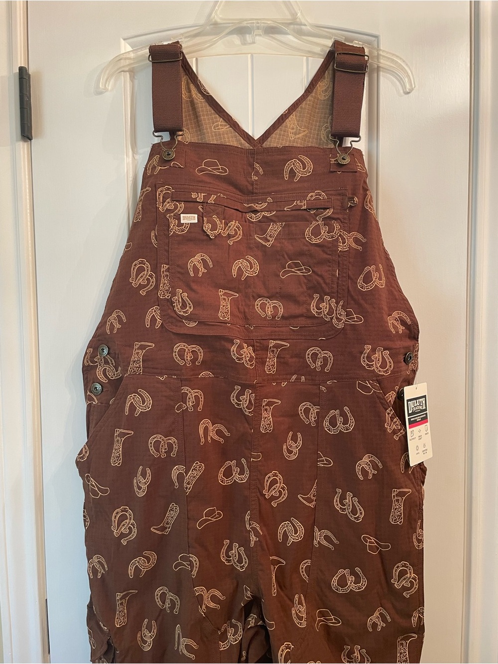 🌟NWT🌟 Duluth Heirloom western print overalls, size XL x 33